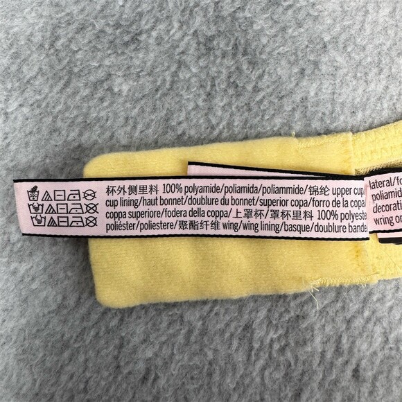 Victoria's Secret Dream Angels Underwire Bra 32DDD Yellow Lace - Picture 8 of 11